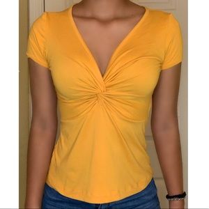ZOY yellow/orange top, Size medium